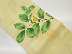 花葉模様織出し名古屋帯